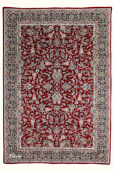 Bahar Machine-made Rug | Floral | Red