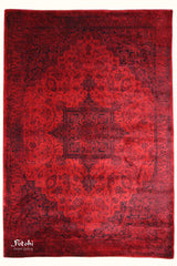Bahar Machine-made Rug | Vintage | Red