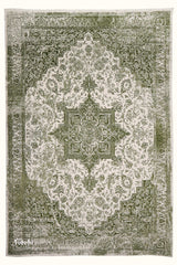 Bahar Machine-made Rug | Vintage | Green