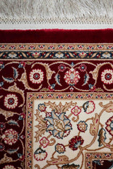 Superfine Bamboo Silk Machine-made Rug | Red |14580B
