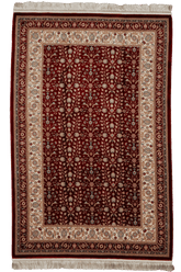 Superfine Bamboo Silk Machine-made Rug | Red |14580B