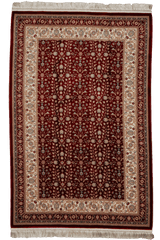 Superfine Bamboo Silk Machine-made Rug | Red |14580B