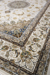 Hasht Behesht Machine-made Rug | Cream | Ryka B