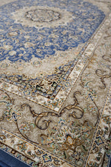 Hasht Behesht Machine-made Rug | Blue Atlasi | Manoosh B