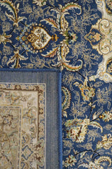 Hasht Behesht Machine-made Rug | Blue Atlasi | Manoosh B