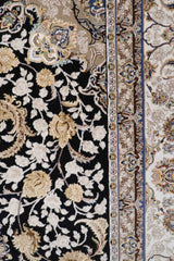 Hasht Behesht Machine-made Rug | Dark Blue | Ryka B