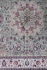 Isfahan Machine-made Rug | Green | 144-301110
