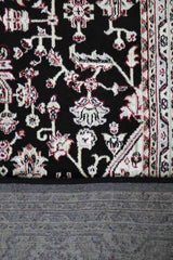 Isfahan Machine-made Rug | Black | 712-308330