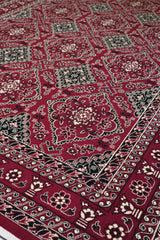 Baloochi Machine-made Rug | Red | BL016-B