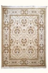 Indian Wool Machine-made Rug | Cream
