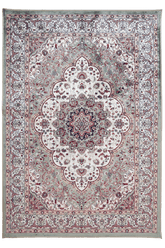 Isfahan Machine-made Rug | Green | 414-301110