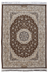 Hasht Behesht Machine-made Rug | Brown | Manoosh B