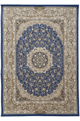 Hasht Behesht Machine-made Rug | Blue Atlasi | Manoosh B