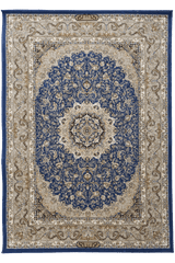 Hasht Behesht Machine-made Rug | Blue Atlasi | Manoosh B