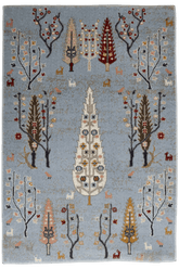 Dorna Machine-made Rug | Baby Blue | 3248