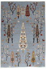 Dorna Machine-made Rug | Baby Blue | 3248