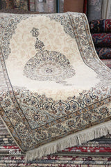 Handmade Persian Nain Rug | F 3799