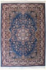 Parnian Machine-made Rug | 1000 Reeds | Namian | Carbon Blue