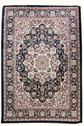 Silk Touch Machine-made Rug | Navy | 20360A