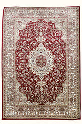 Silk Touch Machine-made Rug | Red | 20251B