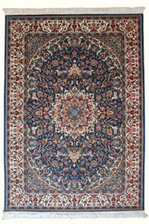 Parnian Machine-made Rug | 1000 Reeds | Sahebgh | Carbon Blue