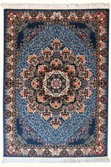 Parnian Machine-made Rug | 1000 Reeds | Sogoli | Carbon Blue