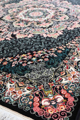Parnian Machine-made Rug | 1000 Reeds | Sogoli | Dark Blue