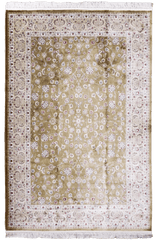 Superfine Bamboo Silk Machine-made Rug | Cream | 14576A