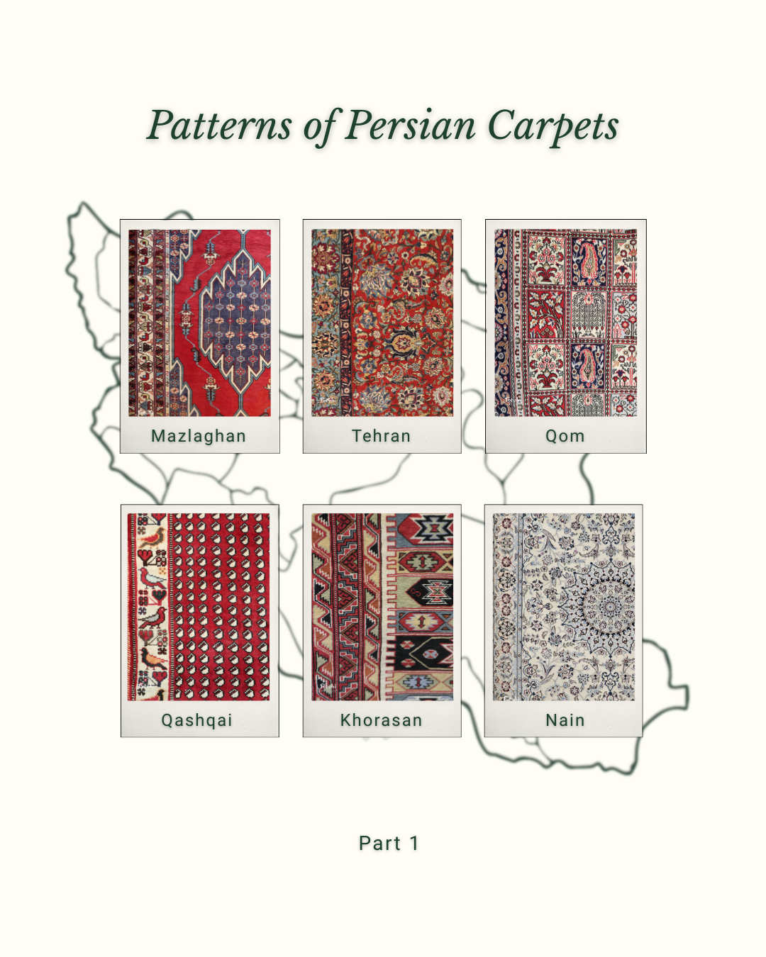 Patterns of Persian Carpets: A Journey Through Six Regions