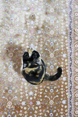 Superfine Bamboo Silk Machine-made Rug | Cream | 14580B