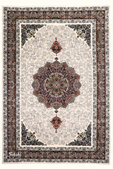 Bahar Machine-made Rug | Floral | Cream