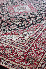 Isfahan Machine-made Rug | Black | 5525-308330