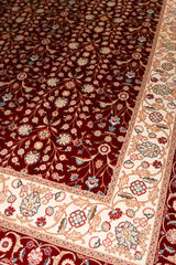 Superfine Bamboo Silk Machine-made Rug | Red |14580B