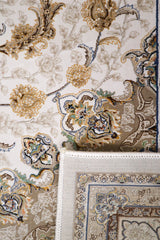 Hasht Behesht Machine-made Rug | Cream | Ryka B