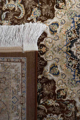 Hasht Behesht Machine-made Rug | Brown | Manoosh B
