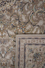 Hasht Behesht Machine-made Rug | Khaki | Shahpasand B