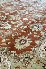 Indian Wool Machine-made Rug | Orange