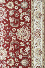 Indian Wool Machine-made Rug | Red-Orange