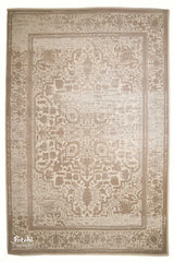 Mahoor Machine-made Rug | Gold | 589 | Round