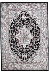 Isfahan Machine-made Rug | Black | 712-308330