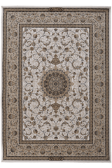 Hasht Behesht Machine-made Rug | Cream | Shahpasand B