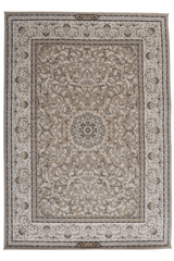 Hasht Behesht Machine-made Rug | Khaki | Shahpasand B