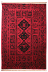 Baloochi Machine-made Rug | Red | BL003-B