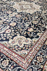 Silk Touch Machine-made Rug | Navy | GA1147