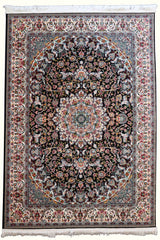 Parnian Machine-made Rug | 1000 Reeds | Sahebgh | Dark Blue