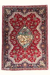 Handmade Persian Tabriz Rug | 2526